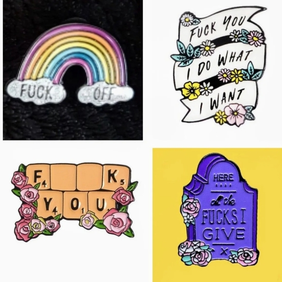 🍌 Keep Those Dick Pics Banana Enamel Pin 🍆 - Picture 2 of 7